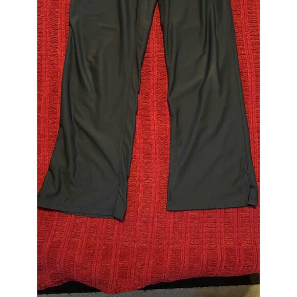 VTG Y2K Nike Black Active Flare Pant Women S Yoga Workout Wide Skate Baggy 3827 - Picture 5 of 5